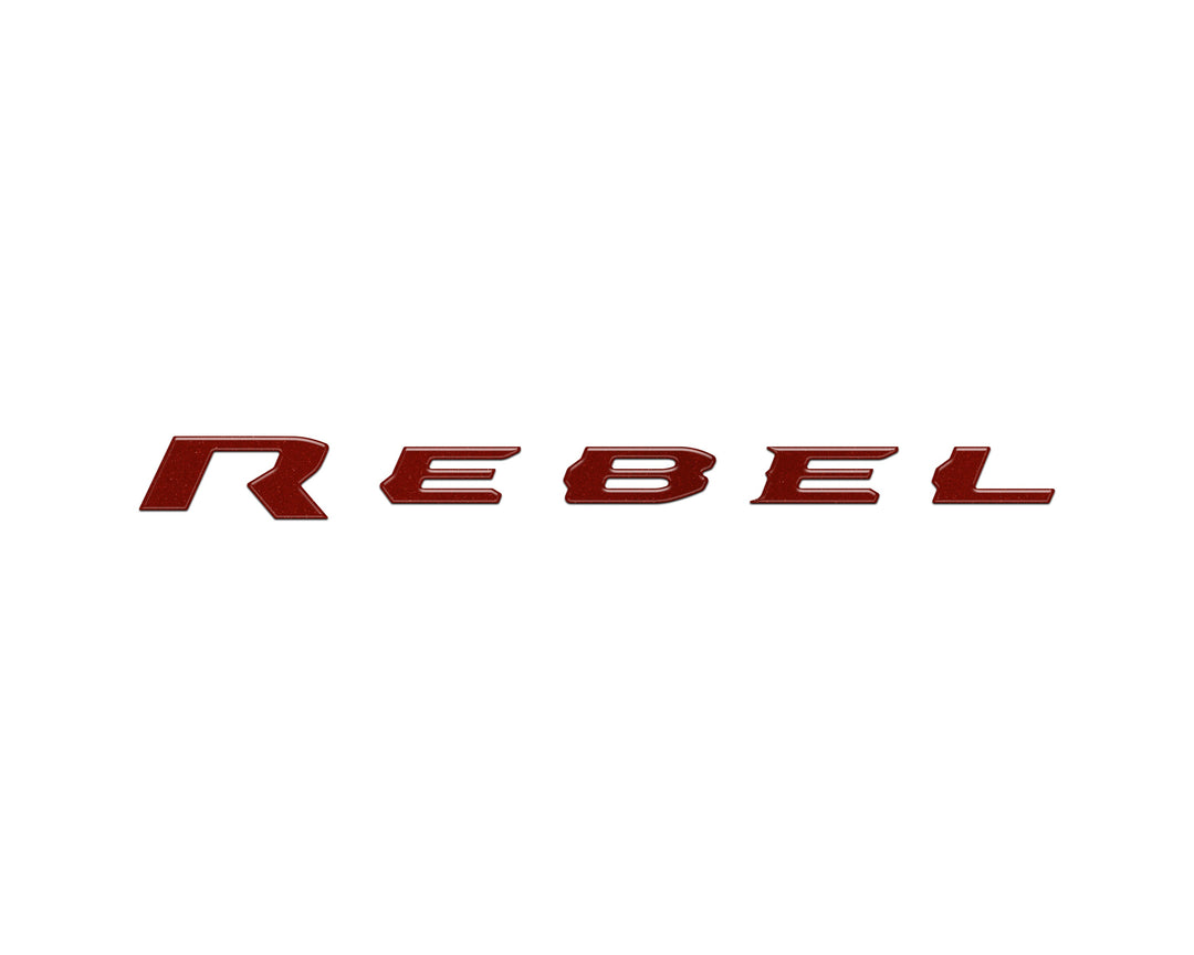 Rebel Tailgate Emblem Letter Inserts Fits 2025-2026 Ram 1500/2500/3500
