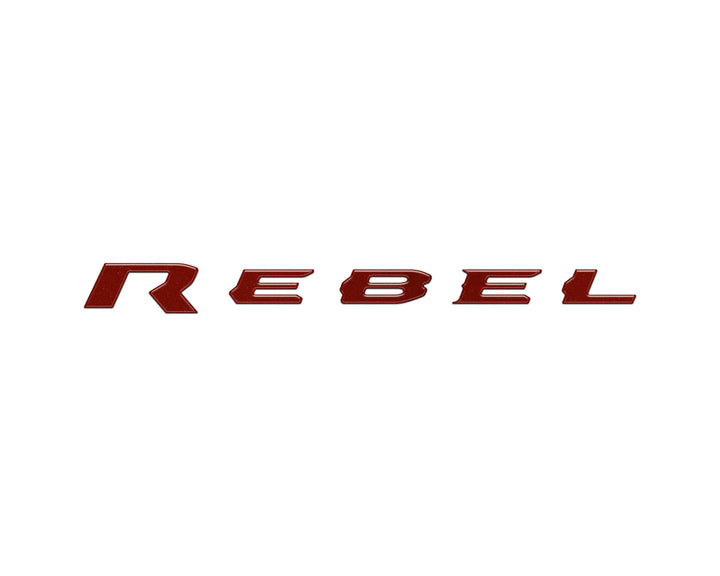 Rebel Tailgate Emblem Letter Inserts Fits 2025-2026 Ram 1500/2500/3500