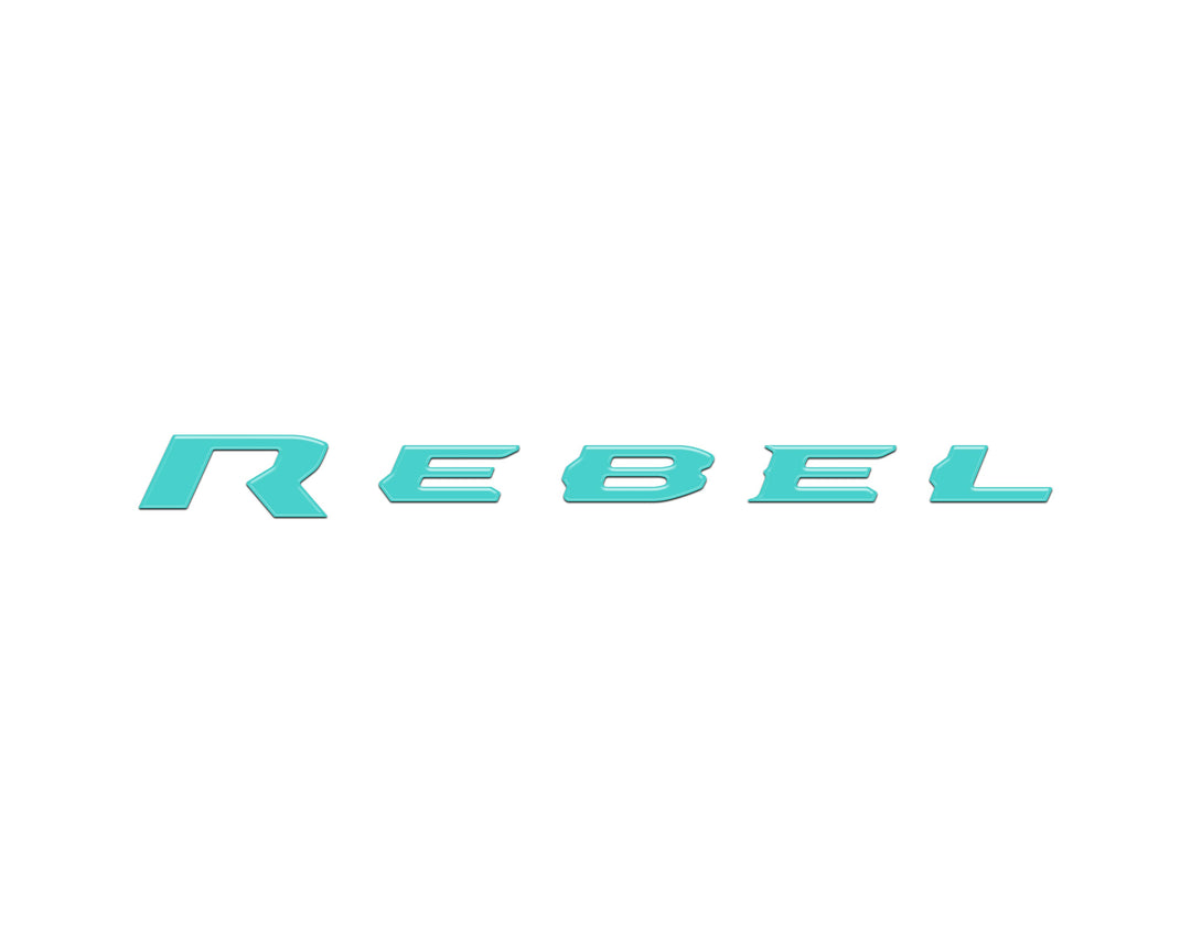 Rebel Tailgate Emblem Letter Inserts Fits 2025-2026 Ram 1500/2500/3500