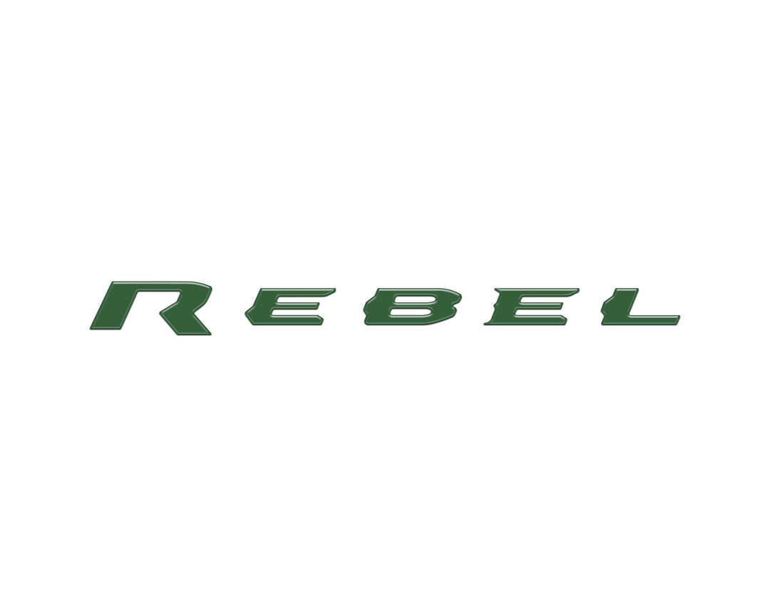 Rebel Tailgate Emblem Letter Inserts Fits 2025-2026 Ram 1500/2500/3500