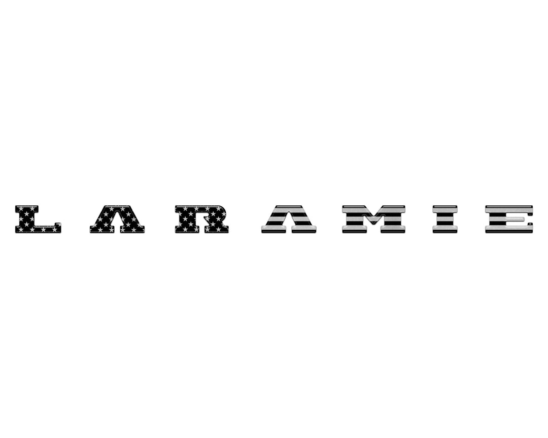 Laramie Tailgate Emblem Letter Inserts Fits 2025-2026 Ram 1500/2500/3500