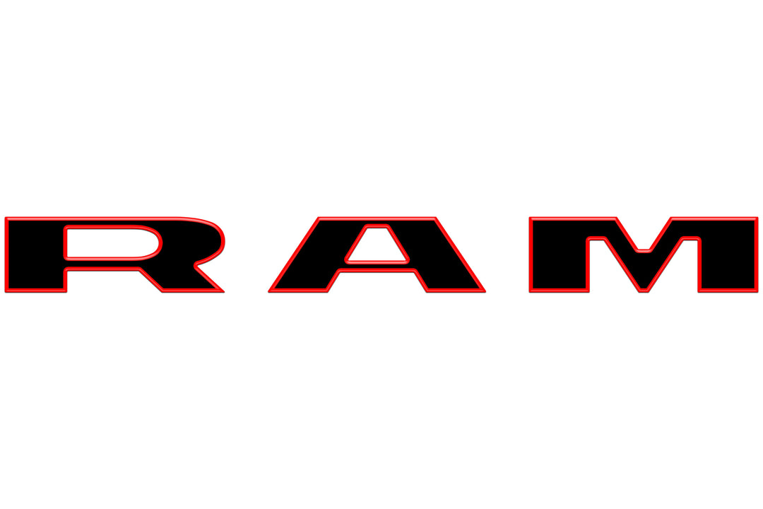 Tailgate Letter Overlays Fits 2025-2026 Ram 2500/3500
