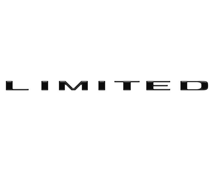 Limited Tailgate Emblem Letter Overlays Fits 2025-2026 Ram 1500/2500/3500