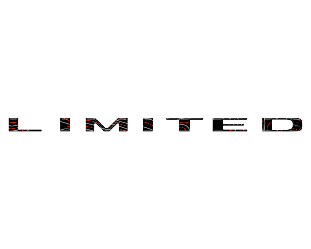 Limited Tailgate Emblem Letter Overlays Fits 2025-2026 Ram 1500/2500/3500