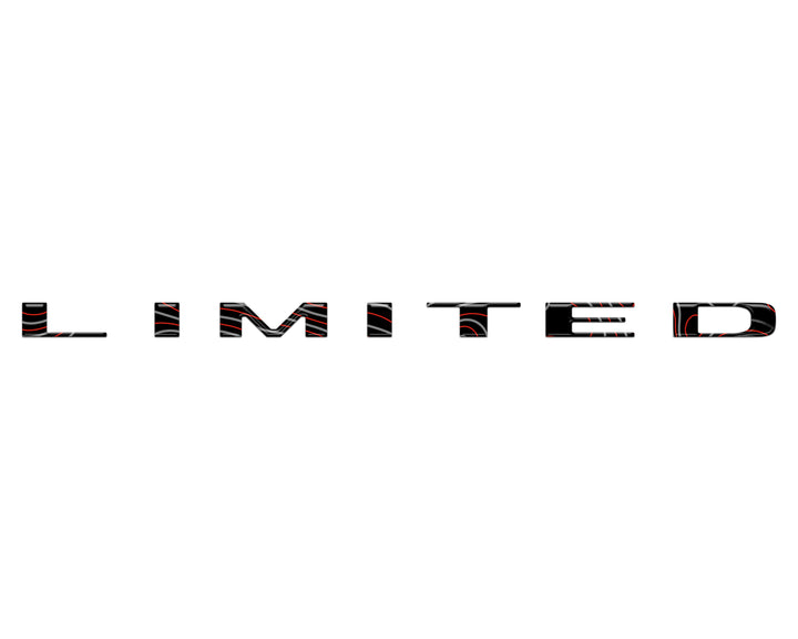 Limited Tailgate Emblem Letter Overlays Fits 2025-2026 Ram 1500/2500/3500