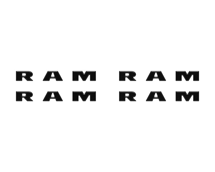 Base Model Running Board Letter Inserts Fits 2025-2026 Ram 1500/2500/3500