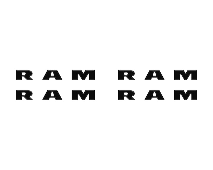 Base Model Running Board Letter Inserts Fits 2025-2026 Ram 1500/2500/3500