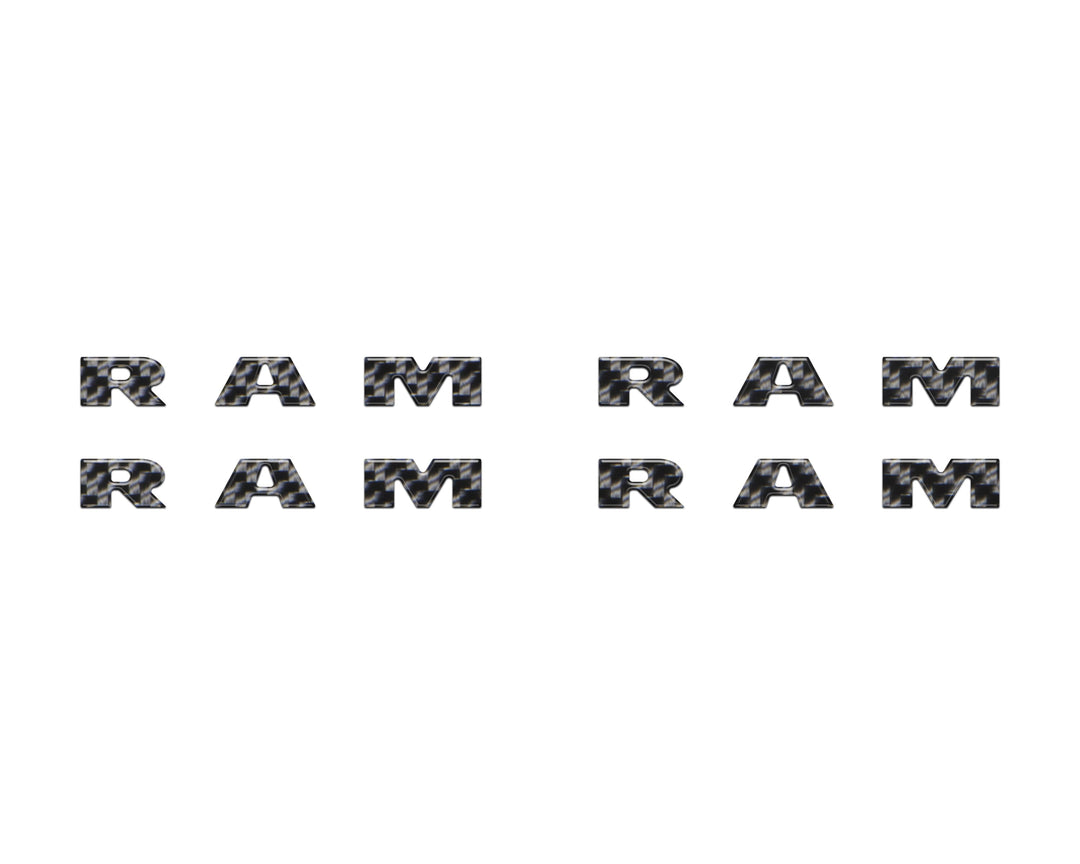 Base Model Running Board Letter Inserts Fits 2025-2026 Ram 1500/2500/3500