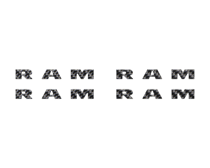 Base Model Running Board Letter Inserts Fits 2025-2026 Ram 1500/2500/3500