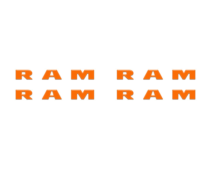 Base Model Running Board Letter Inserts Fits 2025-2026 Ram 1500/2500/3500