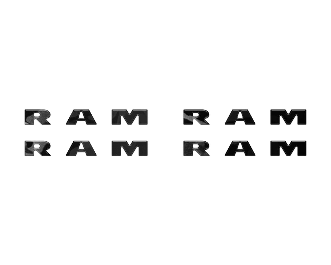 Base Model Running Board Letter Inserts Fits 2025-2026 Ram 1500/2500/3500