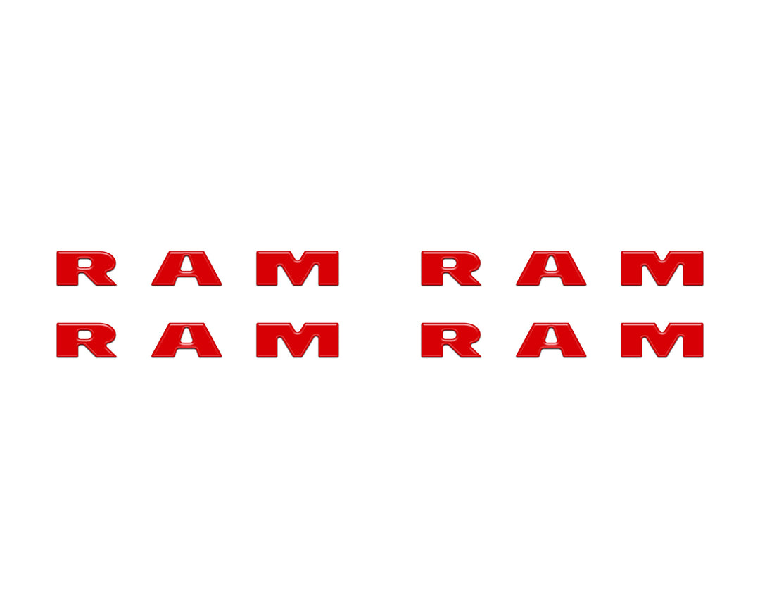 Base Model Running Board Letter Inserts Fits 2025-2026 Ram 1500/2500/3500