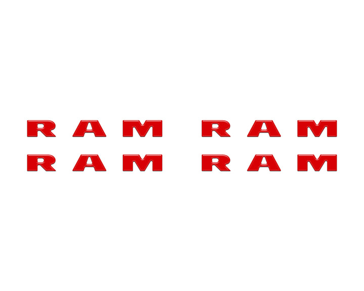 Base Model Running Board Letter Inserts Fits 2025-2026 Ram 1500/2500/3500