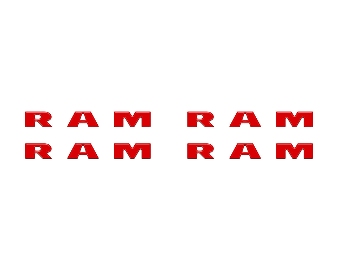 Base Model Running Board Letter Inserts Fits 2025-2026 Ram 1500/2500/3500
