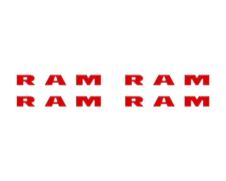 Base Model Running Board Letter Inserts Fits 2025-2026 Ram 1500/2500/3500