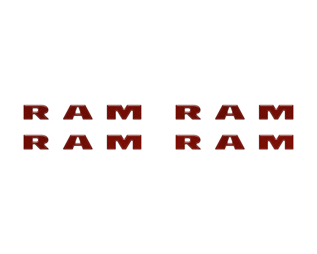 Base Model Running Board Letter Inserts Fits 2025-2026 Ram 1500/2500/3500