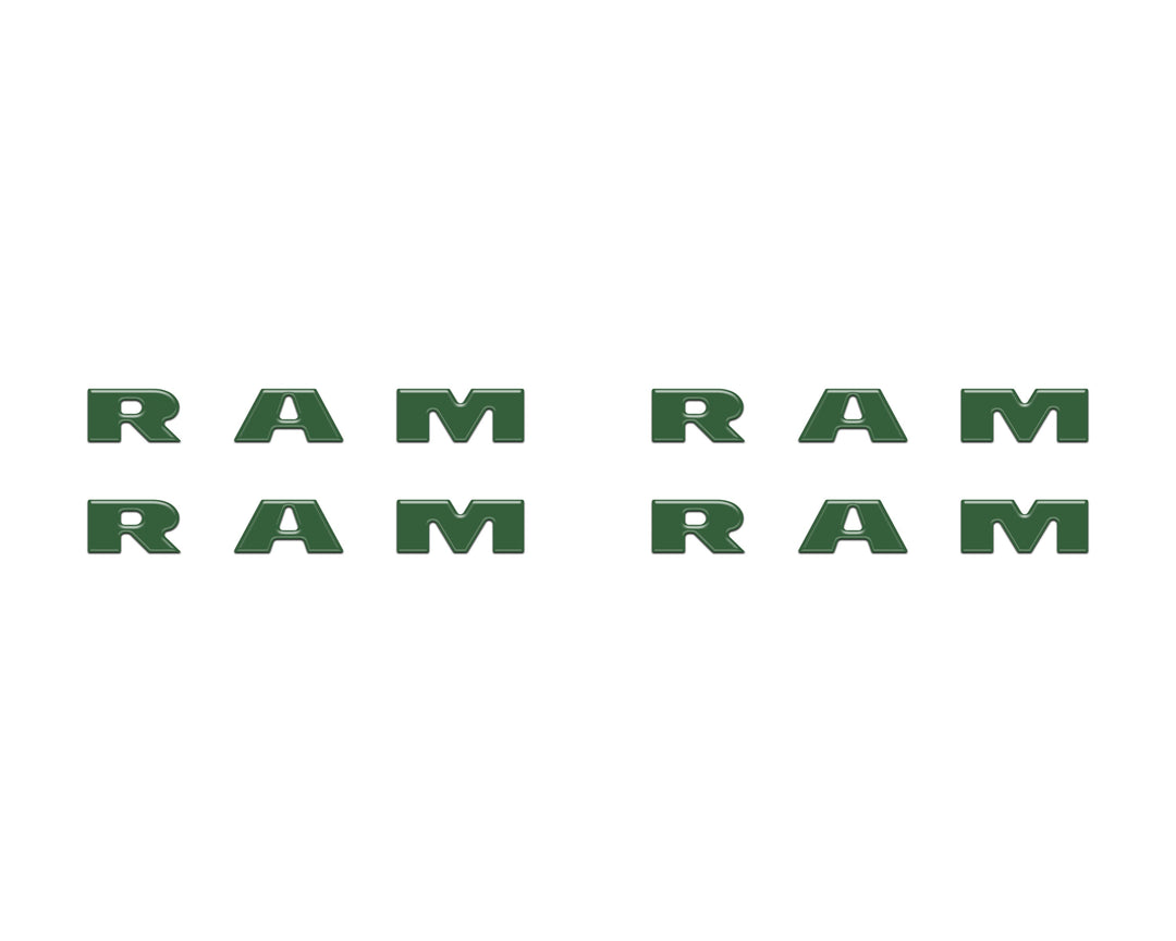 Base Model Running Board Letter Inserts Fits 2025-2026 Ram 1500/2500/3500