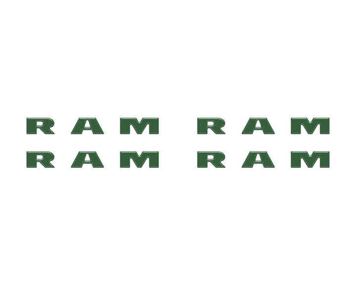 Base Model Running Board Letter Inserts Fits 2025-2026 Ram 1500/2500/3500