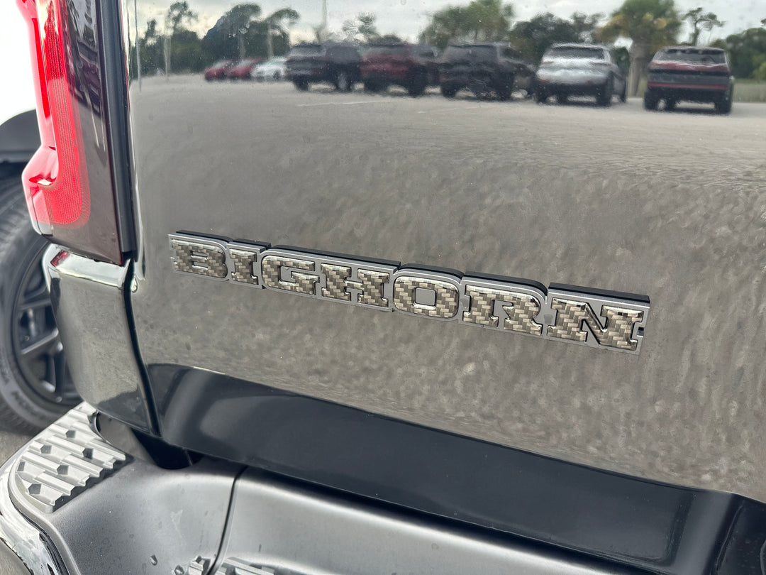 Bighorn Tailgate Emblem Letter Inserts Fits 2025-2026 Ram 1500/2500/3500