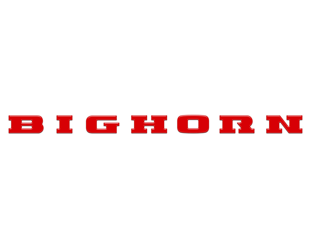 Bighorn Tailgate Emblem Letter Inserts Fits 2025-2026 Ram 1500/2500/3500