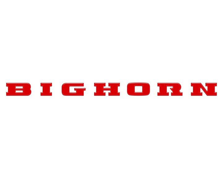 Bighorn Tailgate Emblem Letter Inserts Fits 2025-2026 Ram 1500/2500/3500