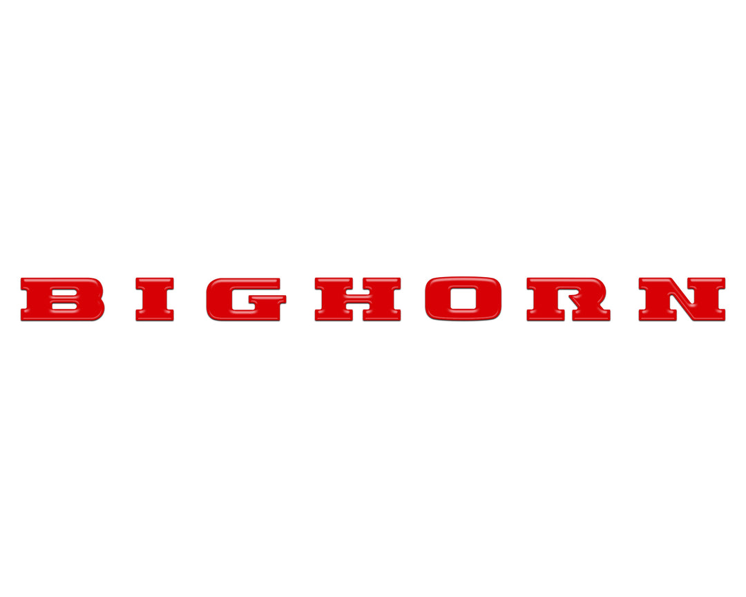 Bighorn Tailgate Emblem Letter Inserts Fits 2025-2026 Ram 1500/2500/3500