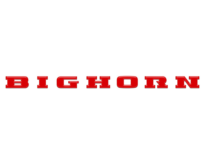 Bighorn Tailgate Emblem Letter Inserts Fits 2025-2026 Ram 1500/2500/3500