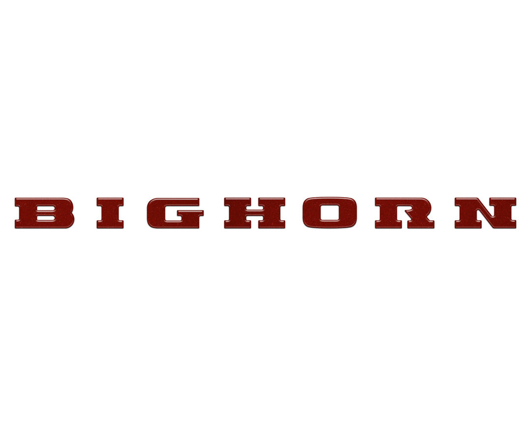 Bighorn Tailgate Emblem Letter Inserts Fits 2025-2026 Ram 1500/2500/3500