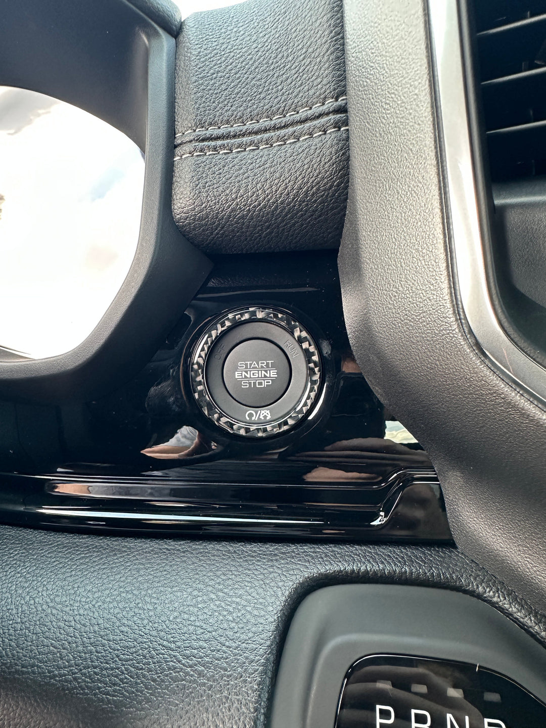 Start Button Ring Accent Trim Fits 2025-2026 Ram 1500/2500/3500