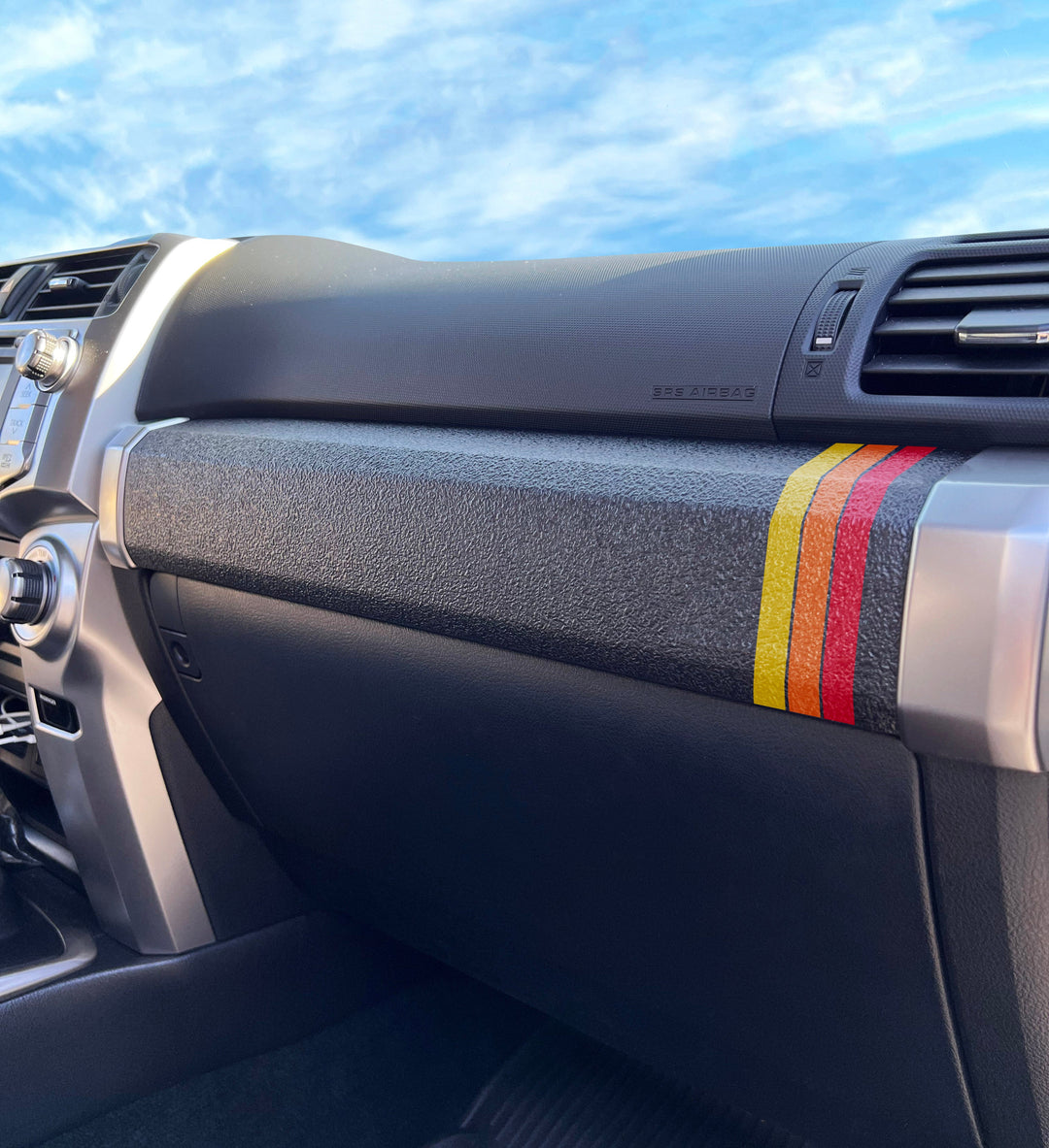 Textured Glove Box Bar Overlay Fits 2010-2024 Toyota 4Runner