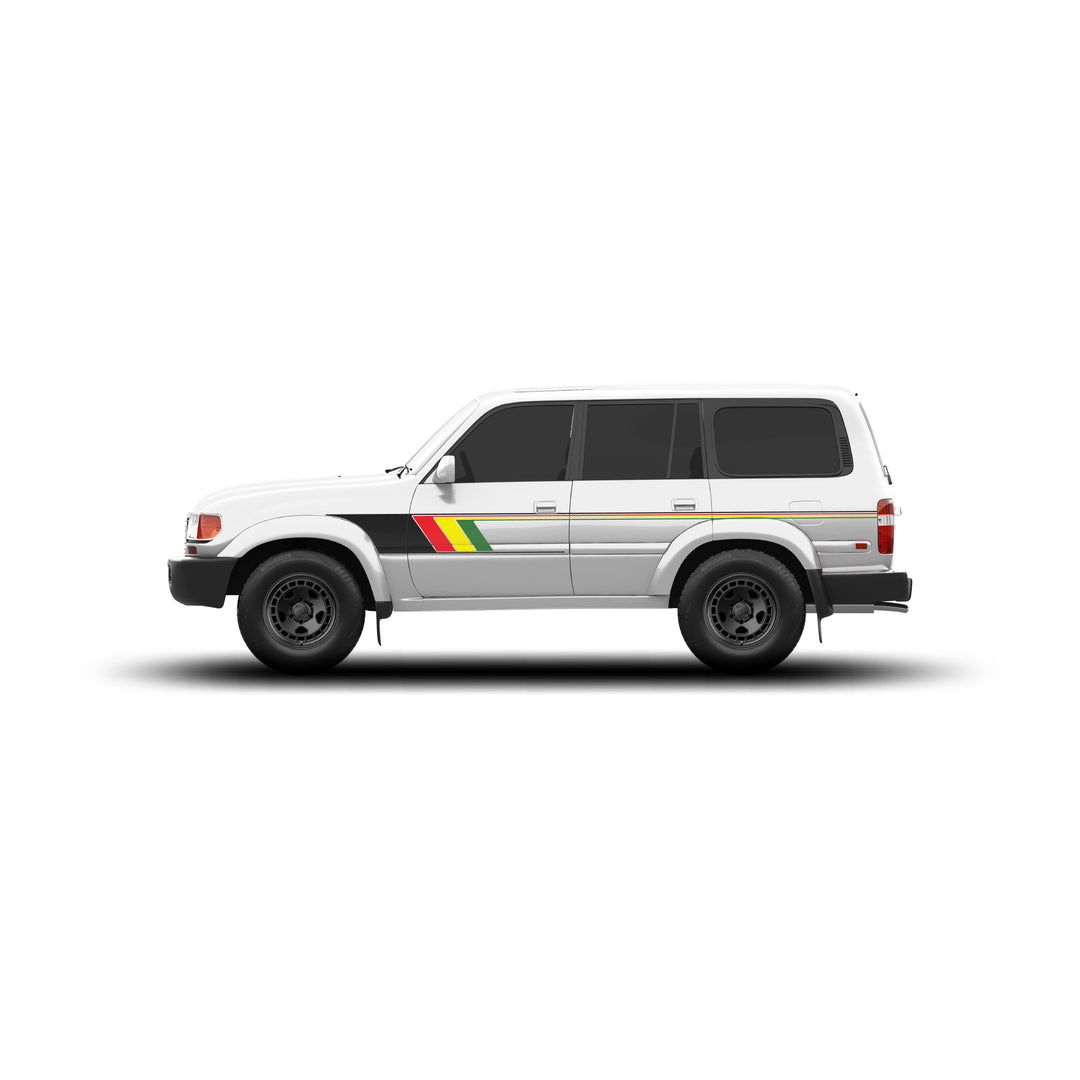 80 Series Land Cruiser Checkered Stripe Kit