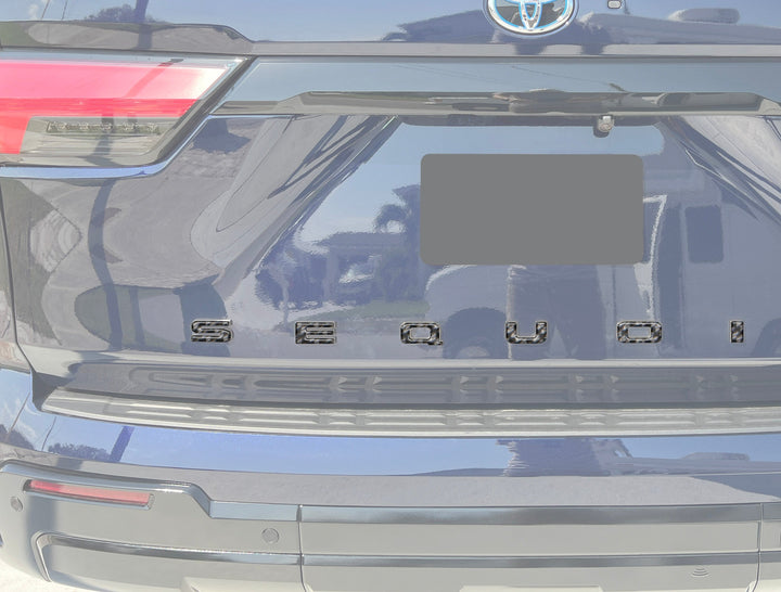 Rear Hatch Letter Overlays Fits 2023-2025 Toyota Sequoia