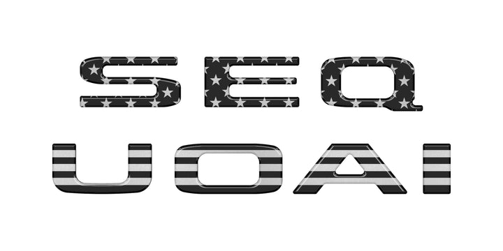 Rear Hatch Letter Overlays Fits 2023-2025 Toyota Sequoia