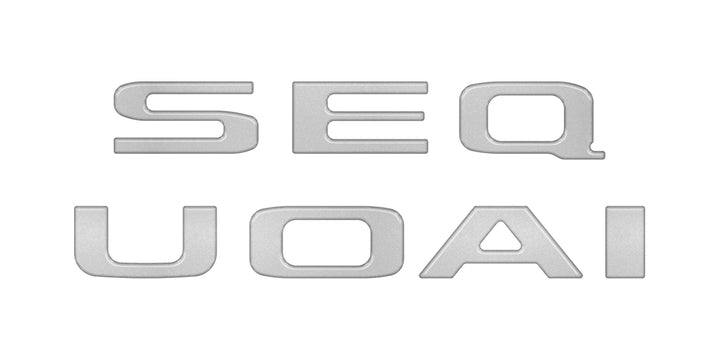 Rear Hatch Letter Overlays Fits 2023-2025 Toyota Sequoia