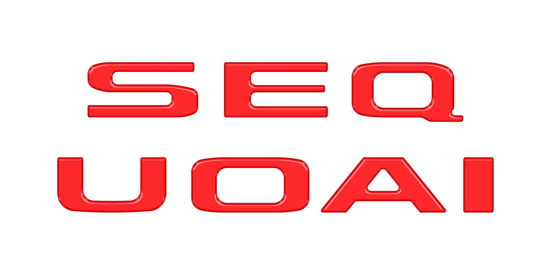 Rear Hatch Letter Overlays Fits 2023-2025 Toyota Sequoia