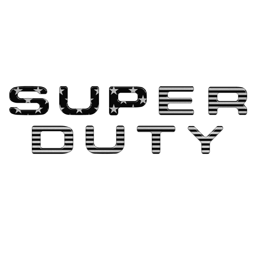 Tailgate Letter Inserts Fits 2008-2016 Ford Super Duty