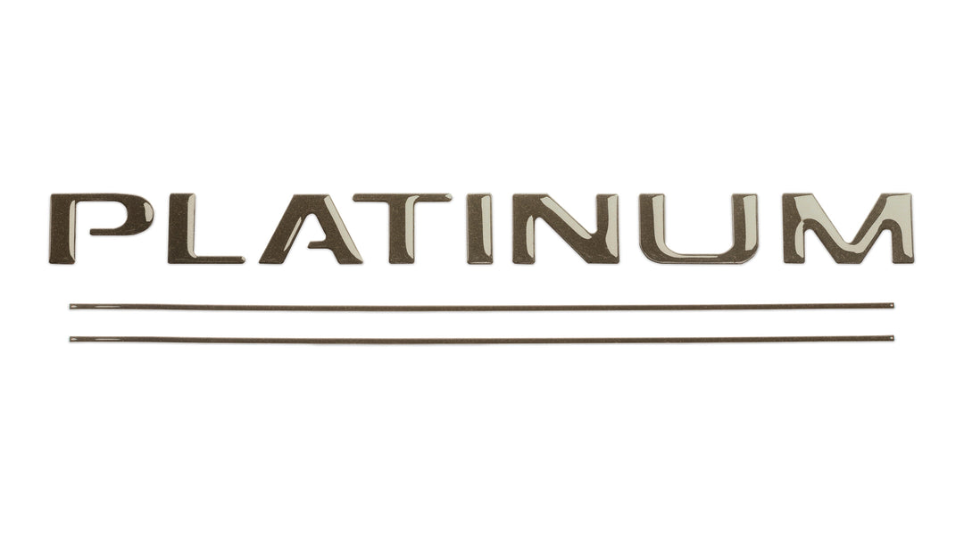 Tailgate Letter and Line Inserts Fits 2017-2019 Ford Super Duty Platinum