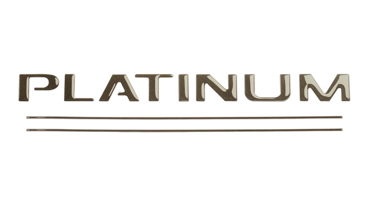 Tailgate Letter and Line Inserts Fits 2017-2019 Ford Super Duty Platinum