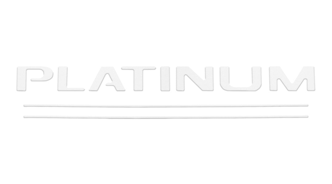 Tailgate Letter and Line Inserts Fits 2017-2019 Ford Super Duty Platinum