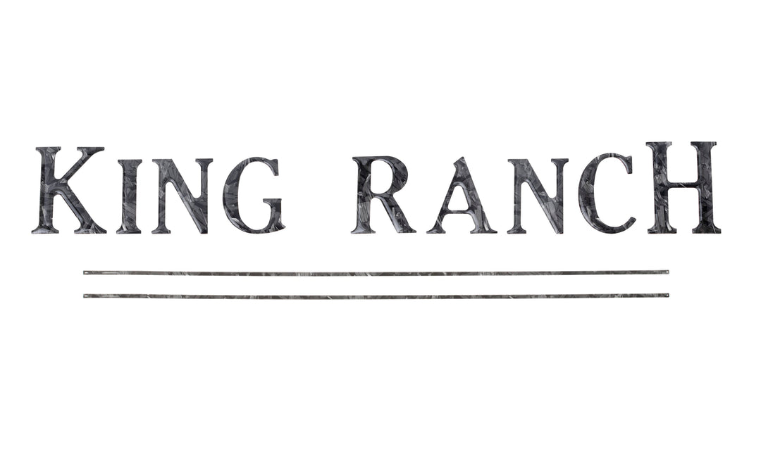 Tailgate Letter Inserts Fits 2017-2019 Ford Super Duty King Ranch