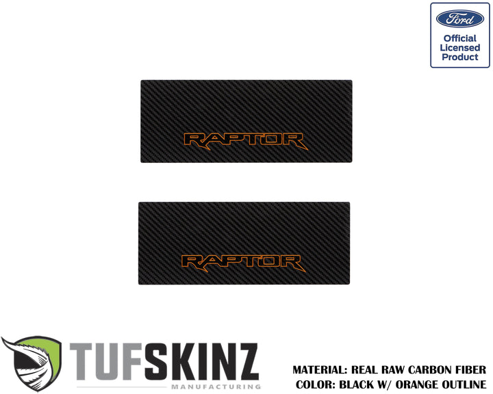 Door Sill Protection Overlays (Real Carbon Fiber) Fits 2015-2020 Ford F-150