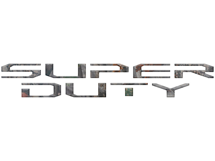 Tailgate Letter Overlays Fits 2020-2022 Ford Super Duty