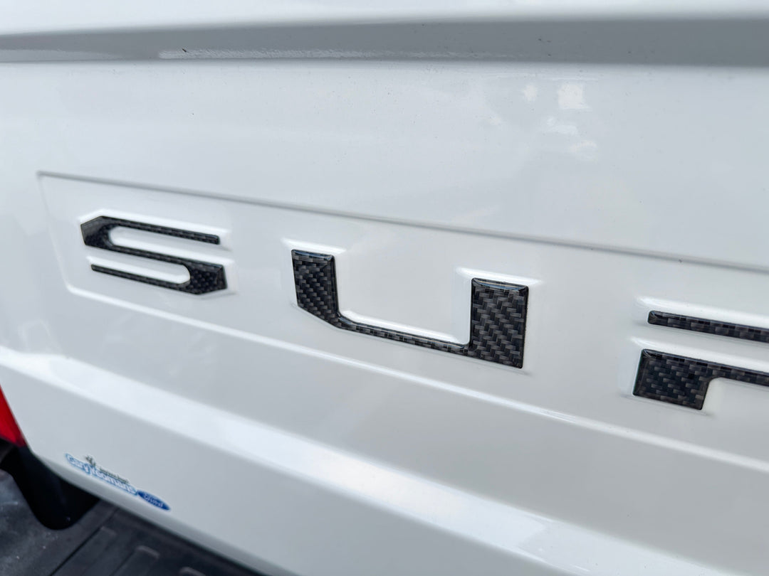 Tailgate Letter Overlays Fits 2020-2022 Ford Super Duty