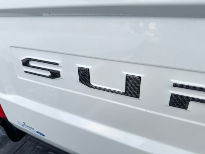 Tailgate Letter Overlays Fits 2020-2022 Ford Super Duty