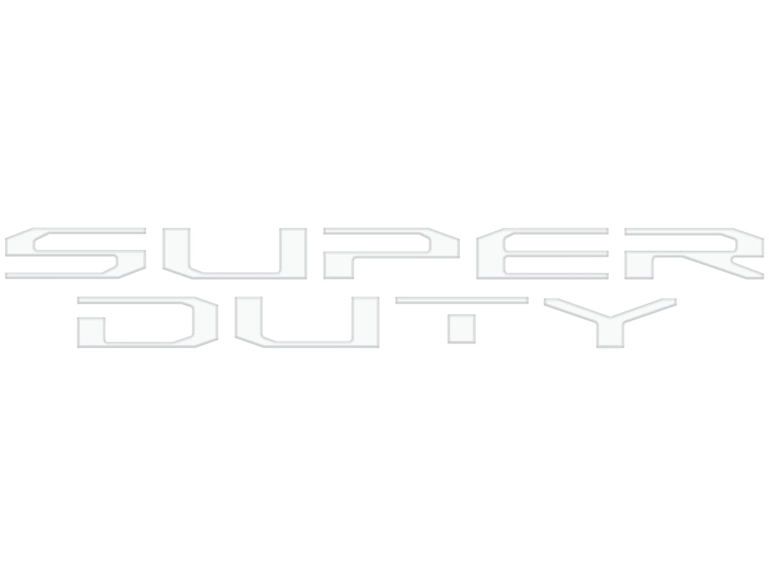 Tailgate Letter Overlays Fits 2020-2022 Ford Super Duty