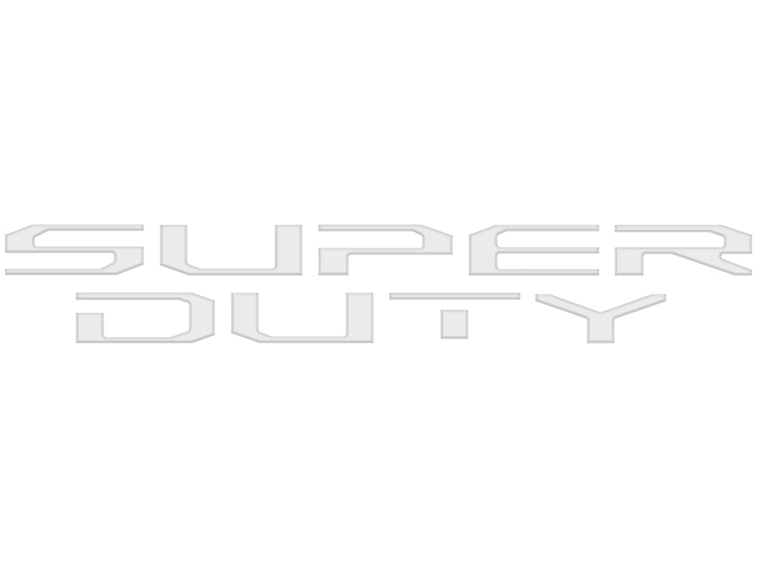 Tailgate Letter Overlays Fits 2020-2022 Ford Super Duty