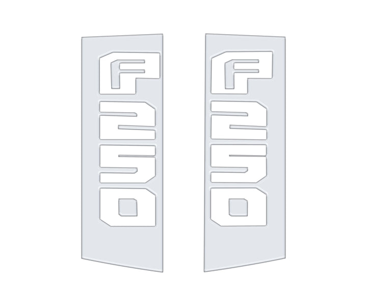 Side Emblem Accent Trim Fits 2017-2022 Ford Super Duty