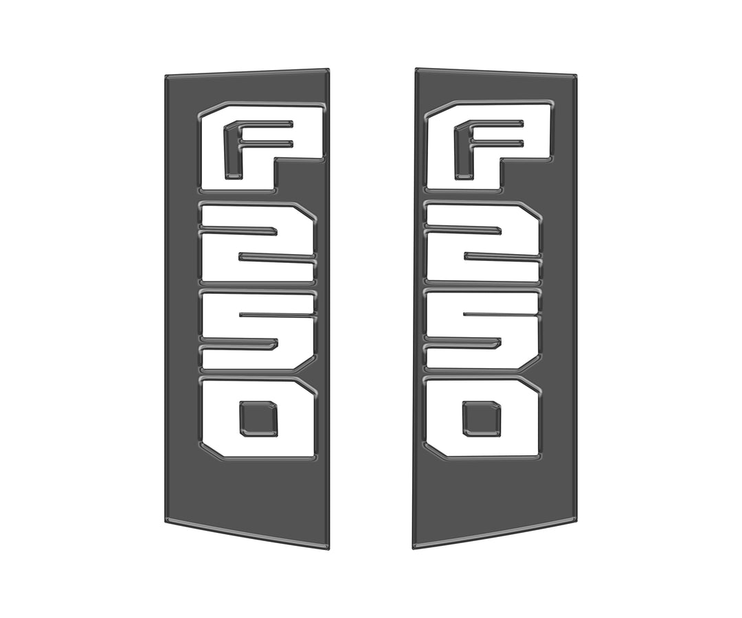 Side Emblem Accent Trim Fits 2017-2022 Ford Super Duty