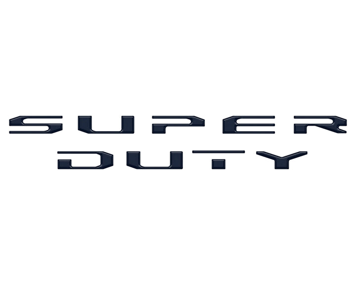 Tailgate Letter Overlays Fits 2020-2022 Ford Super Duty Platinum/Limited/King Ranch Trim Levels