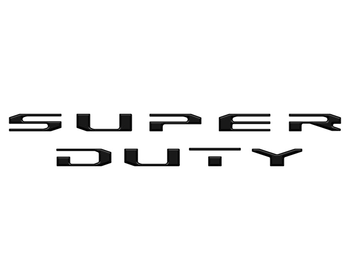 Tailgate Letter Overlays Fits 2020-2022 Ford Super Duty Platinum/Limited/King Ranch Trim Levels